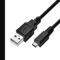 USB Cable, 2.0, 3 ft Cable Length, Black, A Male to 5 Pin B Micro Male