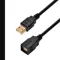 Extension USB Cable, 6 ft Cable Length, Black, A Male to A Female