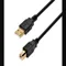 USB Cable, 2.0, 10 ft Cable Length, Black, A Male to B Male