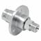Rotary Union, Straight, Nickel-Plated Brass, 1 Passages, 3/8 Inch G M Rotating Shaft