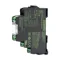 Interface Relay, 35mm Din Rail Mount, Finger-Safe, 24 VAC/VDC Coil Voltage, DPDT, 2 N.O