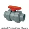 True Union Ball Valve, 4 Inch Valve Size, FNPT End Style, PVC Body