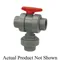 Ball Valve, 3 Way, 3/4 Inch Valve Size, FNPT End Style, CPVC Body