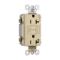 GFCI Receptacle, Hospital Grade, 20A, 125V, Ivory