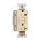 GFCI Receptacle, Tamper Resistant, 20A, 125V, Ivory