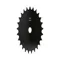 Sprocket, 1 Inch Size, Plain Bore, Black Oxide