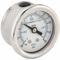 Industrial Compound Gauge, 30 To 0 To 30 Inch Hg/Psi, 1 1/2 Inch Dial, Liquid-Filled, 300