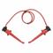 Mini Test Clip Patch Cord, 12 Inch Length, Red, 3781-12-2