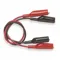 Patch Cord, Alligator Clip Ends, 24 Inch Length, Black/Red, Nickel Plated, 1 Pr