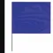 Marking Flag, 2 1/2 Inch x 3 1/2 Inch Flag Size, 30 Inch Staff Ht, Blue, Blank