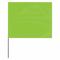 Marking Flag, 2 1/2 Inch x 3 1/2 Inch Flag Size, 30 Inch Staff Ht, Fluorescent Lime