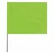 Marking Flag, 2 1/2 Inch x 3 1/2 Inch Flag Size, 15 Inch Staff Ht, Fluorescent Lime