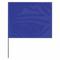 Steagul de marcare, 2 1/2 inch x 3 1/2 inch, dimensiunea steagului, 36 inch Ht, albastru, gol