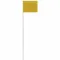 Marking Flag, 4 Inch x 5 Inch Flag Size, 21 Inch Staff Ht, Yellow, Blank, No Image