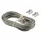 Safety Cables, Steel, Galvanized, 1/8 Inch Length, 104 Inch Width, 1/8 Inch Height, 1 Pair