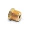 Hex Head Reducer Bushing, Brass, 1/2 Inch Male Npt To 1/8 Inch Female Npt