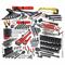 Master Tool Set, 172 Total Pcs, SAE, 3/8 in/1/2 Inch Socket Drive Size
