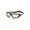 Safety Glasses, Full-Frame, Indoor/Outdoor Mirror, Black