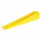 Lash Wedge, țiglă de 1/4 până la 3/8 inch, 2-5/16 x 1/2 x 13/32 inch, galben, 3600 buc.