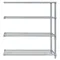 Wire Shelving, 4 Shelf Add-On, 30 x 60 x 74 Inch Size, Gray Epoxy