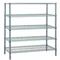 Wire Shelving, Starter Unit, 5 Shelf, 18 x 24 x 86 Inch Size, Gray Epoxy Finish