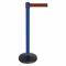 Barrier Post With Belt, Abs, 40 Inch Height, 2 1/2 Inch Dia., Brown