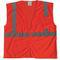 Traffic Vest, Silver Stripe, Zipper Closure, 2XL