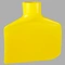 Paddle Scraper Flex 4-1/2 x 6 Polypropylene Yellow