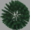 Tank Head Brush Green Soft Polypropylene 5 x 5 In