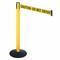 Barrier Post With Belt, PVC, 40 Inch Height, 2 1/2 Inch Dia., Sloped