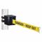 Retractable Belt Barrier, Yellow With Black Text, Danger, Keep Out