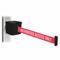 Retractable Belt Barrier, Red With White Text, Authorized Access Only, Black