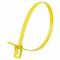 Releasable Cable Tie, 14 Inch Length, Yellow, Max. 100 mm Bundle Dia, 20 PK