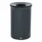 Trash Can, Round, Black, 33 gal Capacity, 20 29/50 Inch Width/Dia