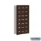 Cell Phone Storage Locker, 22.75 x 40.75 x 5.75 Inch Size, 7 Door High, Bronze