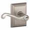 Door Lever Lockset, Grade 2, Flair/Addison, Satin Nickel, Different