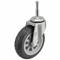 Single-Wheel Grip-Neck Stem Caster, Swivel Caster, 13/16 Inch Wheel Width, Plain, Steel