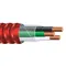 Metal Clad Armored Cable, 3 Conductor, 10 Awg, Aluminium Armor, Red