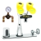 Eyewash Faucet, AC Operated Sensor, With Thermostatic Mixing Valve, Manual Override And Eyewash TMV