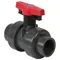 Industrial Ball Valve, 40mm Size, PVC, DIN Socket End, FKM