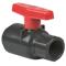 Compact Ball Valve, 1/2 Size, PVC, Threaded End, EPDM