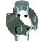 Special Reinforced Clamp-On Saddle, Double Outlet, FKM, Zinc, 2 x 1 Inch Size, PVC
