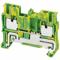 Push-In Terminal, Push-In, 20 A Current, Grounding, Green/Yellow