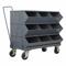 Sectional Stacking Bin Unit, 37 Inch X 20 1/2 Inch X 32 Inch Size, Caster, 9 Compartments