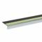 Stair Nosing, Double-Strip Grit, Aluminum, 60 in Wd, 3 Inch Depth