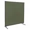 Welding Screen, Cotton Duck, 4 ft Height, 6 ft Width, Olive Green, 3/4 Inch Size Frame