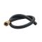 Black Rubber Hose, 48 Inch, With Garden Hose Inlet