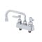 Workboard Faucet, 4 Inch, Deck Mt., Ceramas, 8 Inch Swing Nozzle