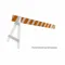 Barricade, 96 Inch Overall Length, 8 Inch Overall Height, Orange/White