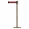 Slimline Post, Steel, Satin Brass, 38 Inch Post Height, 2 Inch Post Dia